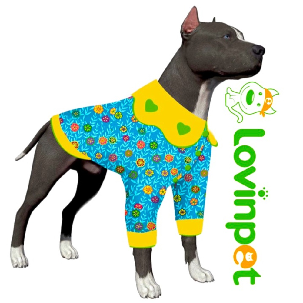 LOVINPETS Soft Flannel Floral Dog Apparel In Lizzy Pink Sz L